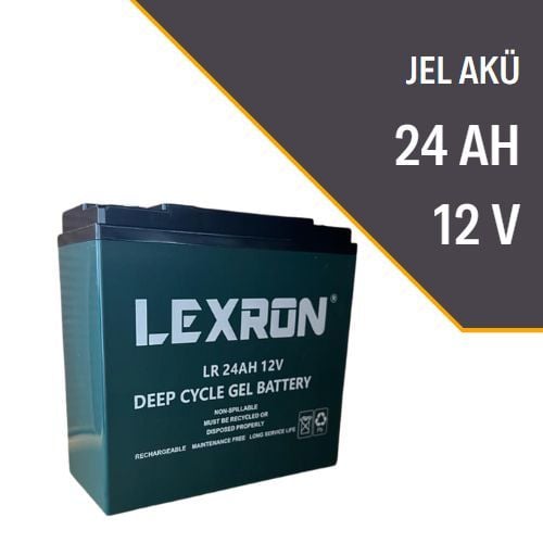 LEXRON 24AH-12V JEL AKÜ MT24 LEXRON 24AH-12V JEL AKÜ MT24 - Görsel 1