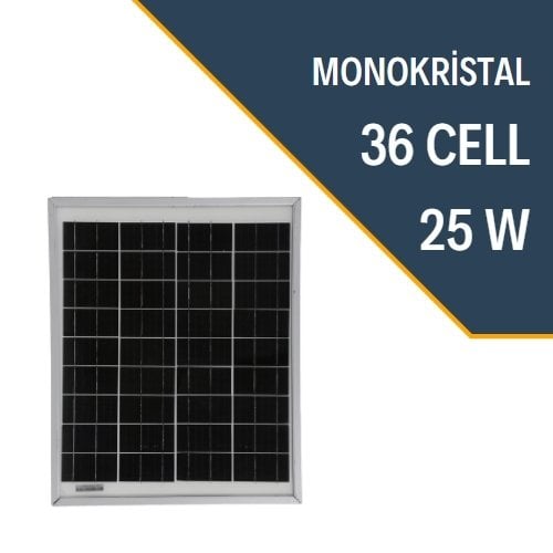 LEXRON 25W MONOKRİSTAL GÜNEŞ PANELİ SP25M LEXRON 25W MONOKRİSTAL GÜNEŞ PANELİ SP25M - Görsel 1