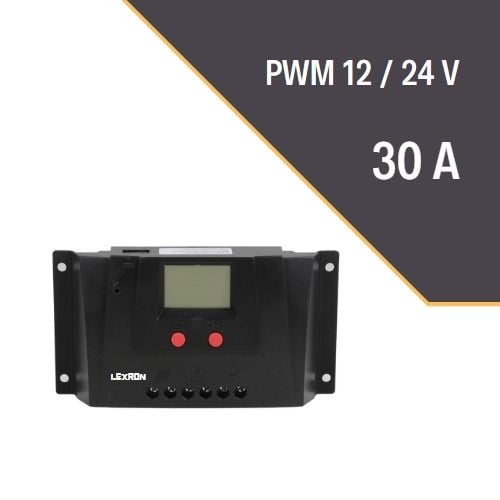 LEXRON 30A PWM ŞARJ KONTROL CİHAZI SR30 LEXRON 30A PWM ŞARJ KONTROL CİHAZI SR30 - Görsel 1
