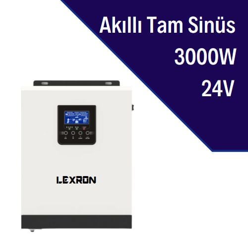 LEXRON 3KVA 3000W AKILLI İNVERTER LEXRON KL3000LXR LEXRON 3KVA 3000W AKILLI İNVERTER LEXRON KL3000LXR - Görsel 1