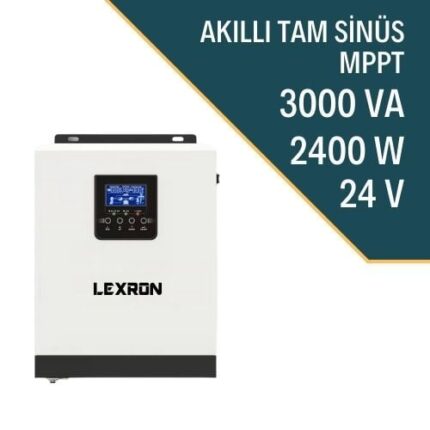 LEXRON 3KVA/2400W MPPT 24V AKILLI İNVERTER LXM2400