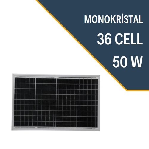 LEXRON 50W MONOKRİSTAL GÜNEŞ PANELİ SP50M LEXRON 50W MONOKRİSTAL GÜNEŞ PANELİ SP50M - Görsel 1
