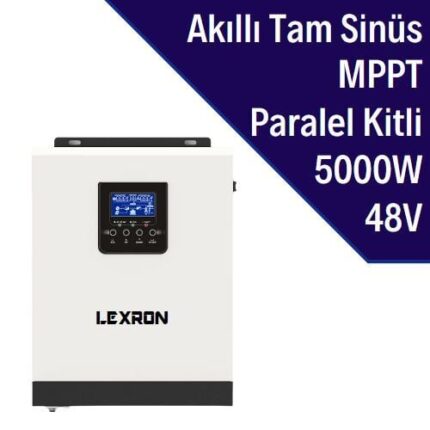 LEXRON 5KVA 5000W MPPT AKILLI İNVERTER PARALELLENEBİLİR MKS5000P