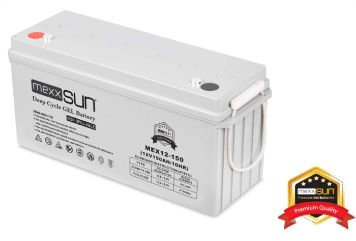 MEXXSUN Jel akü 12V 150Ah (MEX12-150) BT150.12JAMX.001 - Görsel 2