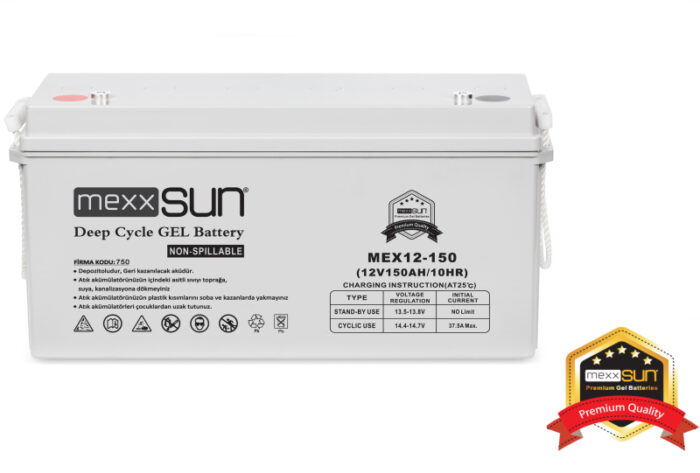 MEXXSUN Jel akü 12V 150Ah (MEX12-150) BT150.12JAMX.001 MEXXSUN Jel akü 12V 150Ah (MEX12-150) BT150.12JAMX.001 - Görsel 1
