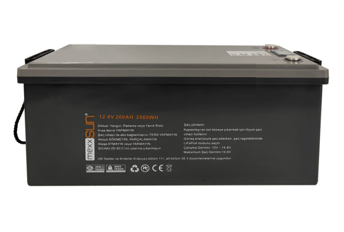MEXXSUN MEXXSUN Lityum Akü 12,8V 200Ah (LiFePo4) 2560Wh BT200.12LFMX.002 - Görsel 3