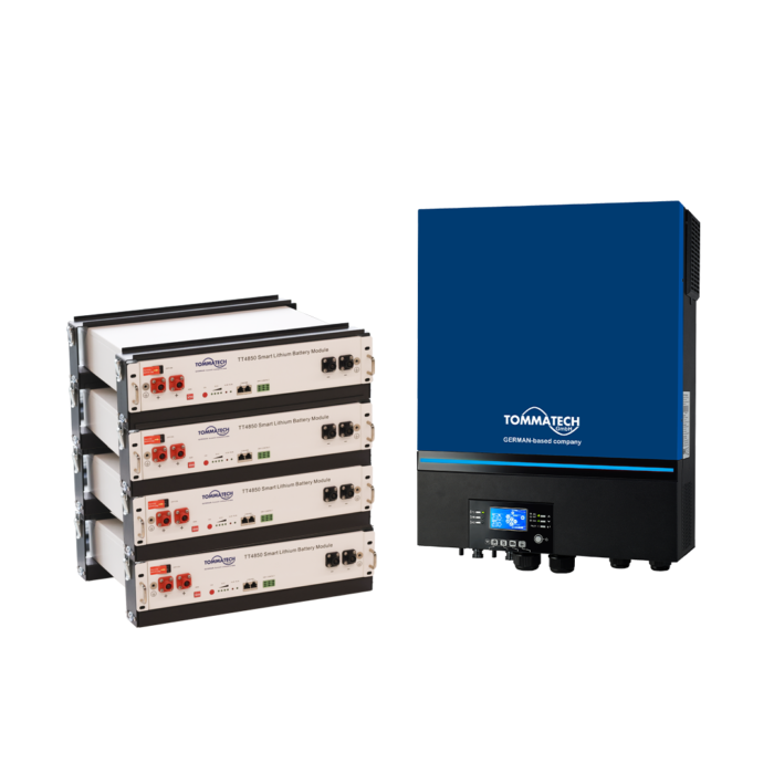 TommaTech 11kW Inverter + 48V 50Ah LiFePO4 Lityum Batarya KMP-EYZ-INV11-4850-X4 - Görsel 1