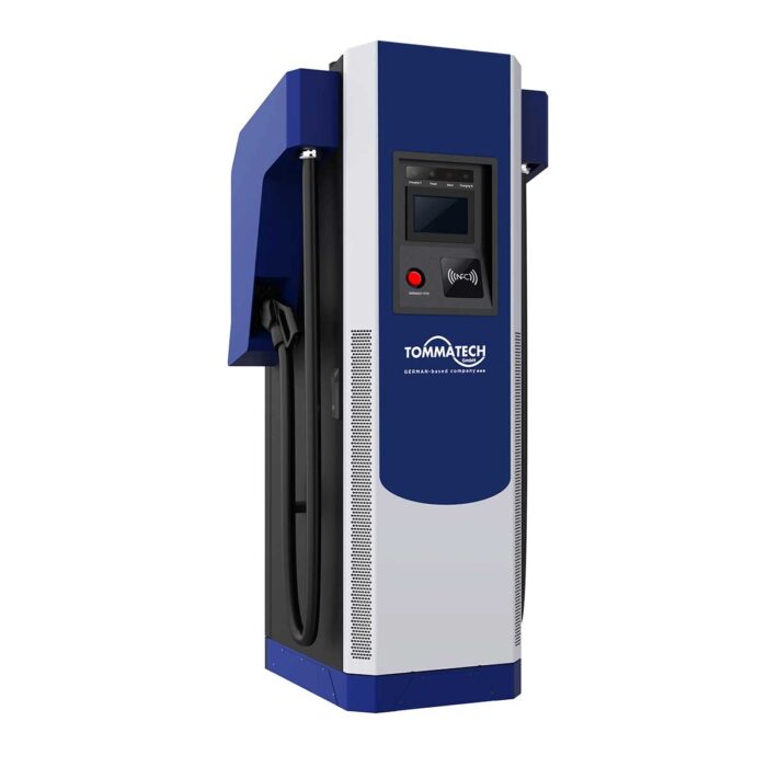 TommaTech Ticari 120kW DC Elektrikli Araç Şarj İstasyonu EVC-TT-DC120KW-CCS2-TF - Görsel 2