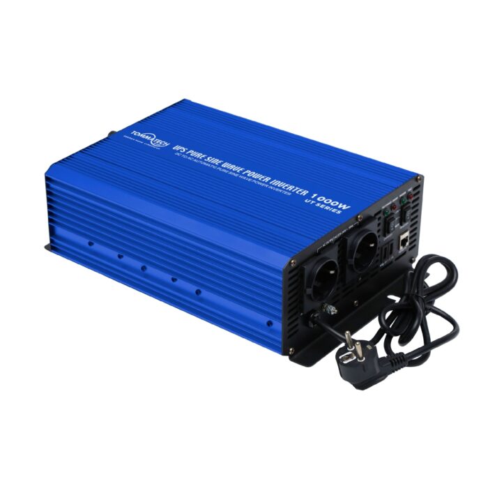 TommaTech UPS 1000 W Watt 12V Tam Sinüs Şarjlı İnverter Çevirici OFG-TT-UPS-1000-12MF - Görsel 2