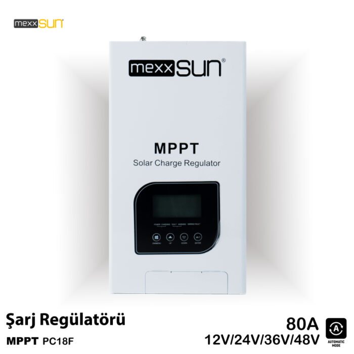 MEXXSUN (PC18F) 80A MPPT 12/24/48V RG080.18MPMX.004 - Görsel 1